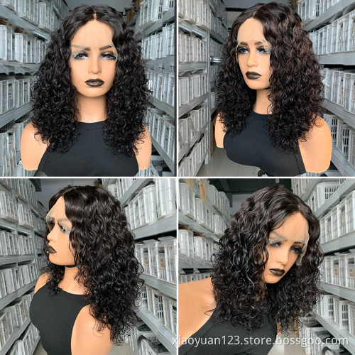 Mayqueen Cheap 100% Remy Hair Short Afro Curl Cuticle Aligned Hair Wigs Natural Curly HD Brazilian Human Hair Lace Front Wigs